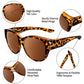 📢BUY 1 GET 1 FREE!!😎 2026 New Polarized UV400 Protection Trendy Round Cat-eye Sunglasses 😺🕶️