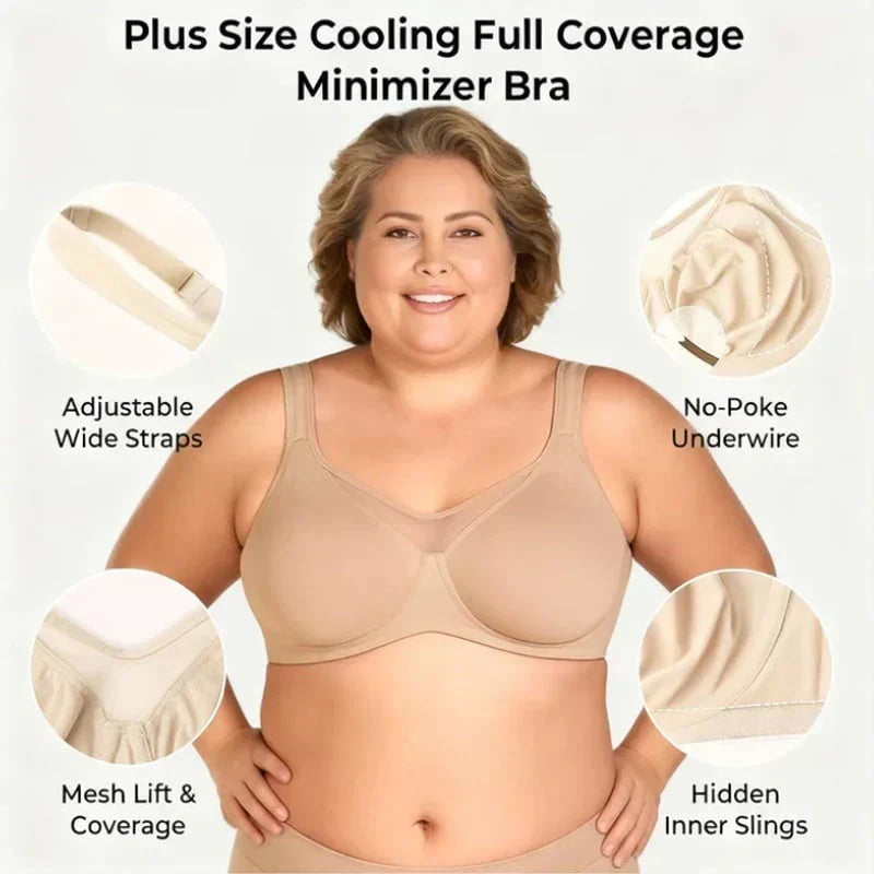 🎁Last Day Promotion 49% OFF💐Women's Elegant Sheer Full Coverage Plus Size Bra