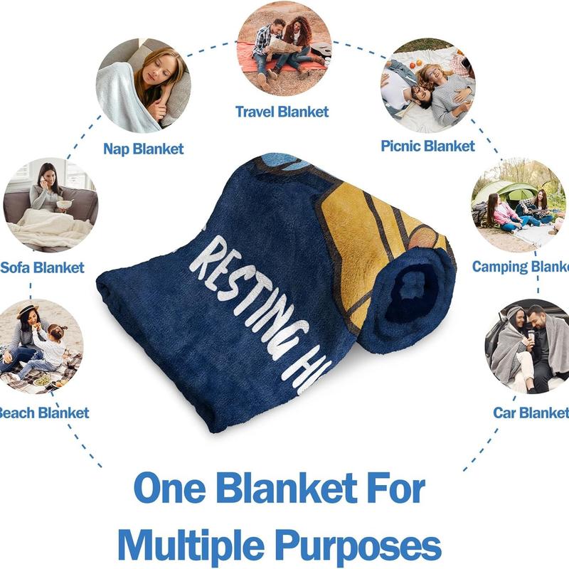 💥 Last Day! Special Sale – Only £9.99 👚“Dad’s Not Sleeping… Just Resting His Eyes” Blanket 🛋️💤  Ultra-Soft, UK-Made Flannel – The Perfect Gift from Kids ❤️
