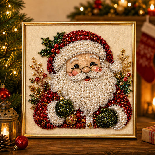 🧘Relaxing & Beginner-Friendly - 🎨💎DIY Christmas Pearl Bead Art Kit