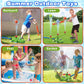 🎁Last Day Promotion 49% OFF🔥Intoypad 4-in-1 Kids Water Sprinklers T Ball Set & Water Ball Toy, Crocodile Baseball Sprinkler for Backyard Outdoor Summer Toys for Boys Girls Outside Yard Water Game Toys for Kids Toddlers Ages 3-8