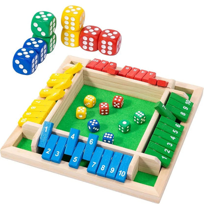🎁Last Day Sale 70% OFF!!🎄🎁50K+ SOLD! Almost Gone✨SHUT THE BOX-WOODEN DICE BOARD GAME