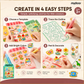 🌈 Create Your Own Jelly Stickers! 🎨 DIY Paint, Peel & Stick Art Kit for Kids ✨ 4 Fun Themes + Complete Craft Set 🎁