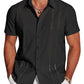 💥Last Day Special Sale 49% OFF👚Men's Cuba Guayabera Exquisite Hollow Embroidered Button Front Shirt