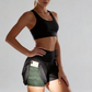 🌸LAST DAY SPECIAL PRICE!!🌸Women's 2 in 1 Running Shorts, High Waisted Athletic Workout Shorts with Hidden Phone Pockets, Quick Dry Lightweight Gym Yoga Shorts