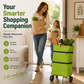 🌸LAST DAY SPECIAL PRICE!!🌸🛒 Foldable Grocery Cart Bag – The Rolling Shopping Bag That Saves Your Back