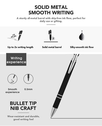 🔥NEW YEAR SALE 49% OFF🔥Funny Stress-Relief Daily Quotes Metal Ballpoint Pen Set 🎁