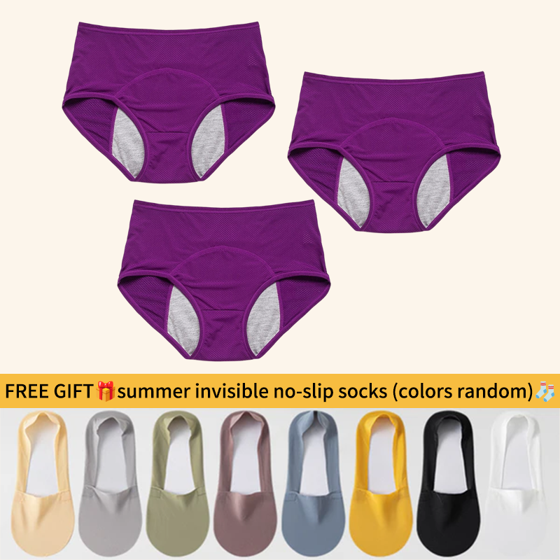 ⏳Last Day-Buy 1 Get 3 Packs!!🔥2026 Best-Selling🏆LunaBloom™ High-Waist Leak-Proof Panties ✨Butter-soft, ultra-stretchy & discreetly protective 🍃