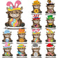 🎅Christmas HOT SALE🐱50K+ SOLD!✨Interchangeable Magnetic Wooden Friend – Year-Round Seasonal Shelf Decor