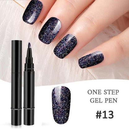💅 Limited Time Buy 1 Get 1 Free✨One Step Nail Gel Pen🎨Free handheld mini UV nail lamp💡