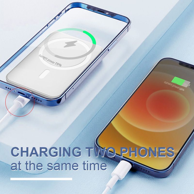 🎁Last Day Promotion 49% OFF🔥 5000mAh Fast Charge Portable Wireless Magnetic Power Bank