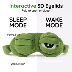 🐸 Final Day: £9.99 Only⏰️ 3D Cute Frog Sleep Mask