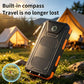 ⚡Last Day Special Price ￡11.99⚡Portable Solar Power Bank, Solar Powered Charger with Dual LED Flashlights, Power Bank for Travel, Camping