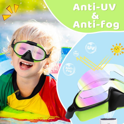 🔥LIMITED SALE 50% OFF!!🏆#1 Bestselling🏊‍♀️HD children's large frame waterproof and anti-fog swimming goggles