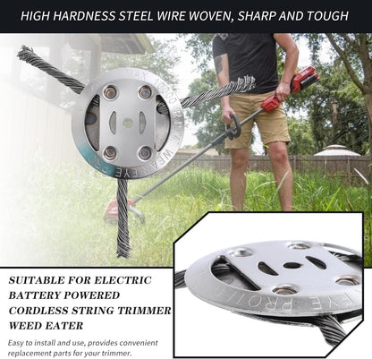 ✨Last Day Promotion 50% OFF✨6 inch Steel Wire Brush Cutter Trimmer Head