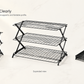 🍞Christmas HOT SALE 50% OFF🥐Stackable Folding Metal Storage Rack – 3/4-Level Expandable Organizer – Perfect for Spices, Snacks, and Essentials in Kitchen, RV, or Camping Setup