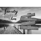 ❣️DIY Your Family Names❣️ Premium Canvas Poster -River Pier A Little Whole Lot of Love