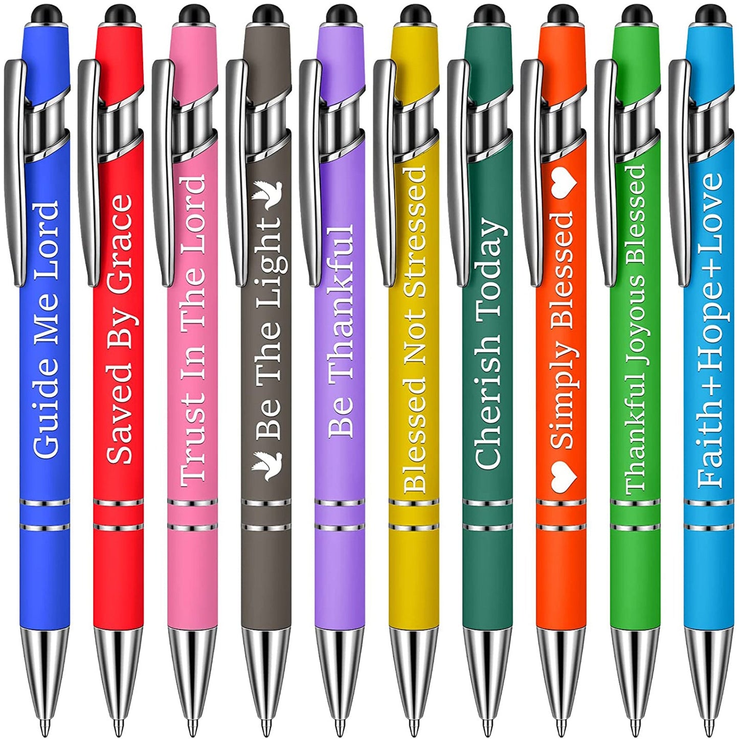 🔥NEW YEAR SALE 49% OFF🔥Funny Stress-Relief Daily Quotes Metal Ballpoint Pen Set 🎁