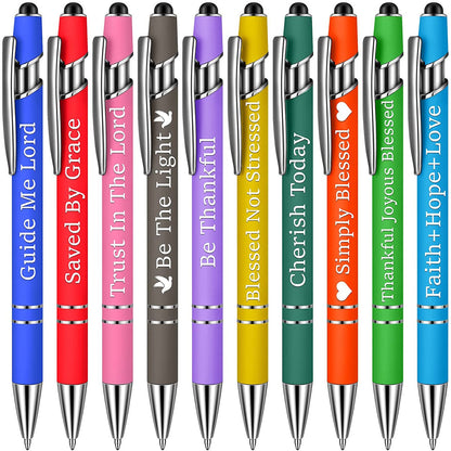 🔥NEW YEAR SALE 49% OFF🔥Funny Stress-Relief Daily Quotes Metal Ballpoint Pen Set 🎁