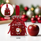 Christmas Velvet Gift Bags, Drawstring Pouches with Handle, Xmas Santa Treat Sacks for Christmas Eve Apple, Candy & Small Gifts