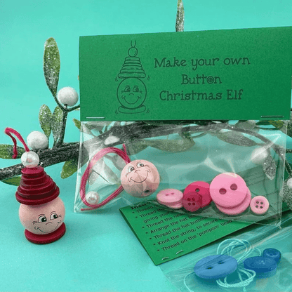 ⏰Last Day Surprise Price: £6.99!!✨DIY Button Ornament Kit🎅🎄