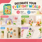 🌈 Create Your Own Jelly Stickers! 🎨 DIY Paint, Peel & Stick Art Kit for Kids ✨ 4 Fun Themes + Complete Craft Set 🎁