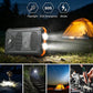 ⚡Last Day Special Price ￡11.99⚡Portable Solar Power Bank, Solar Powered Charger with Dual LED Flashlights, Power Bank for Travel, Camping