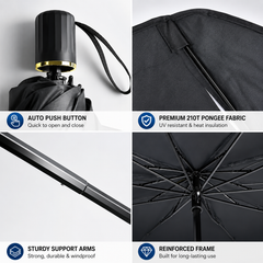 🌸LAST DAY SPECIAL PRICE!!🌸Upgraded Car Windshield Sun Shade Umbrella