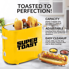 🌸LAST DAY FOR £42 OFF!🌸Retro Pop-Up Hot Dog Toaster
