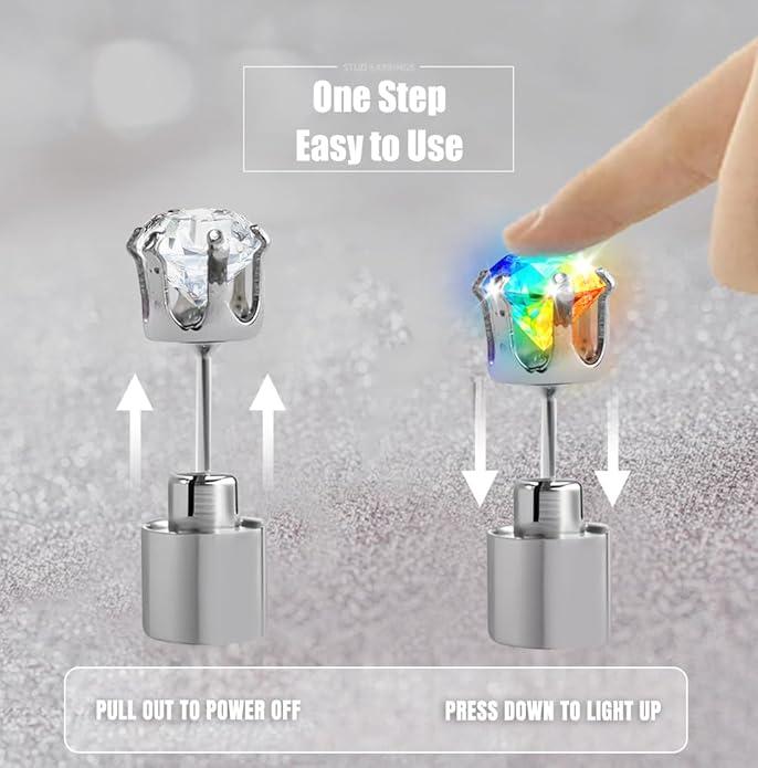 🔥🌟Limited Time 49% Off✨💎LED Earrings, Light Up Stud Earrings