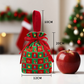 Christmas Velvet Gift Bags, Drawstring Pouches with Handle, Xmas Santa Treat Sacks for Christmas Eve Apple, Candy & Small Gifts