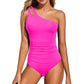 💖LAST DAY SPECIAL PRICE💖Women's Cutout One Shoulder One Piece Swimsuit👙