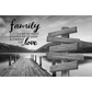 ❣️DIY Your Family Names❣️ Premium Canvas Poster -River Pier A Little Whole Lot of Love