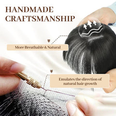 🔥New Year Hot Sale 60% OFF🔥Natural Hair Toppers with Bangs for Women🛒BUY 2 FREE SHIPPING