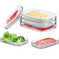 🥩 Last Day Only £6.99 🧊 3‑Layer Fridge Crisper – Clear, reusable & stackable ✨