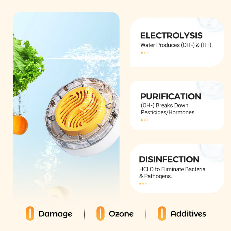 🎉Hot Sale 60% OFF🎉Wireless Waterproof Portable Food Cleaner & Purifier🍉🥬
