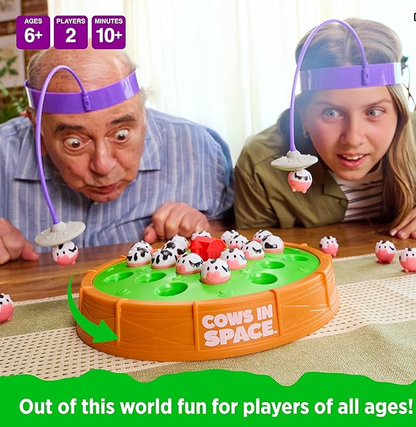 😍2026 NEW SALE-49% OFF😍Cows In Space Board Game, Family Interactive Head Catch Cow Figure Party Game for Kids & Adults