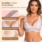 💃LAST DAY SPECIAL PRICE!!💃 Jelly Wireless Womens Comfortable Wireless Bras Push Up Bralettes Seamless Tshirts Bras Deep V Everyday Bras