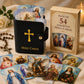 💥Last Day Special Sale 49% OFF👚✝️ Catholic Genuine Leather Holy Card Holder – Pocket Prayer Card Organizer with Snap Closure