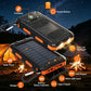 ⚡Last Day Special Price ￡11.99⚡Portable Solar Power Bank, Solar Powered Charger with Dual LED Flashlights, Power Bank for Travel, Camping