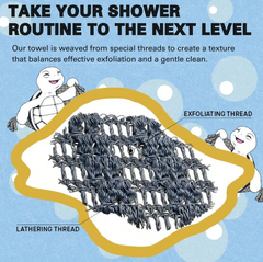 🔥PAY 1 GET 3🧼Exfoliating Shower Towel🔥🔥