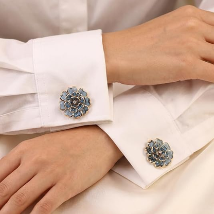 💎BUY 1 GET 1 FREE + 50% OFF! 📿Luxury Crystal Floral Button Covers for Women Blouses