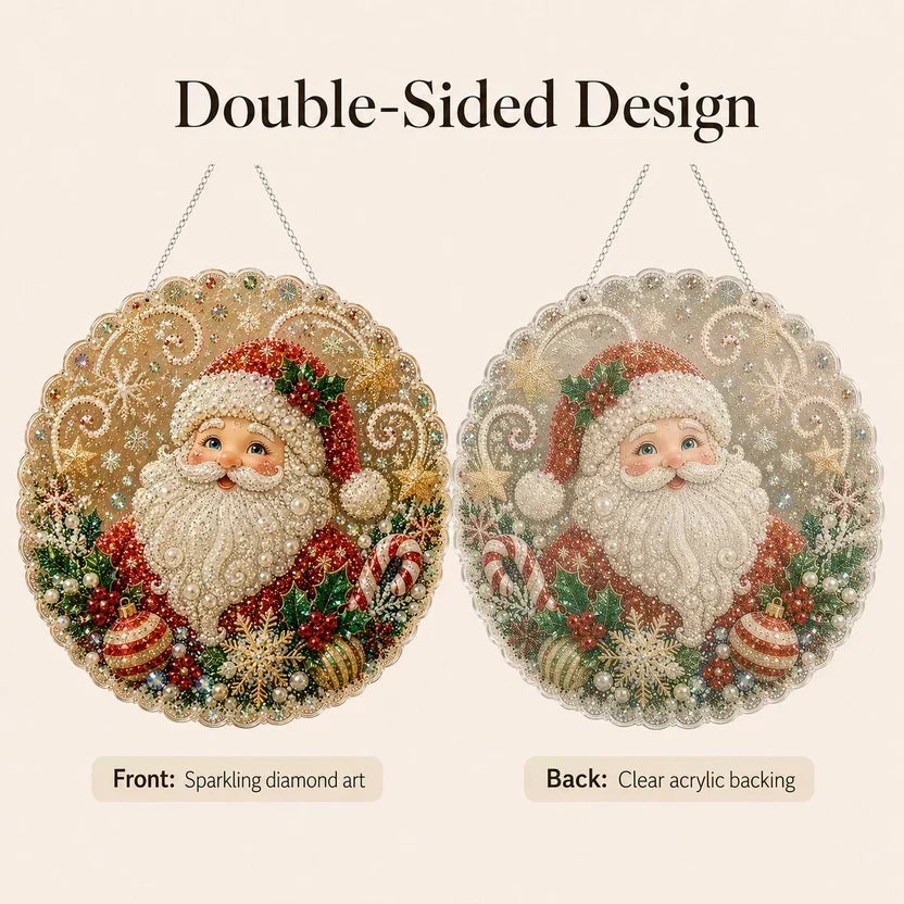 🎅Christmas Pre Hot Sale 49%OFF🎄Christmas Pearl Diamond Art Hanging Ornament Kit | Resistant Non-Fading Pearl Beads DIY Handmade Holiday Hanging Decor 🎅💎