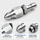 💥 BUY 2 GET 1 FREE +  50% OFF!🔧6500 PSI Stainless Steel Sewer Jetter Nozzle – 1/4" Quick Connect Drain Cleaning Attachment for Pressure Washers