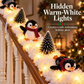 🐧 Light-Up Penguin Christmas Stair Garland – Turn Your Banister Into a Winter Wonderland ✨