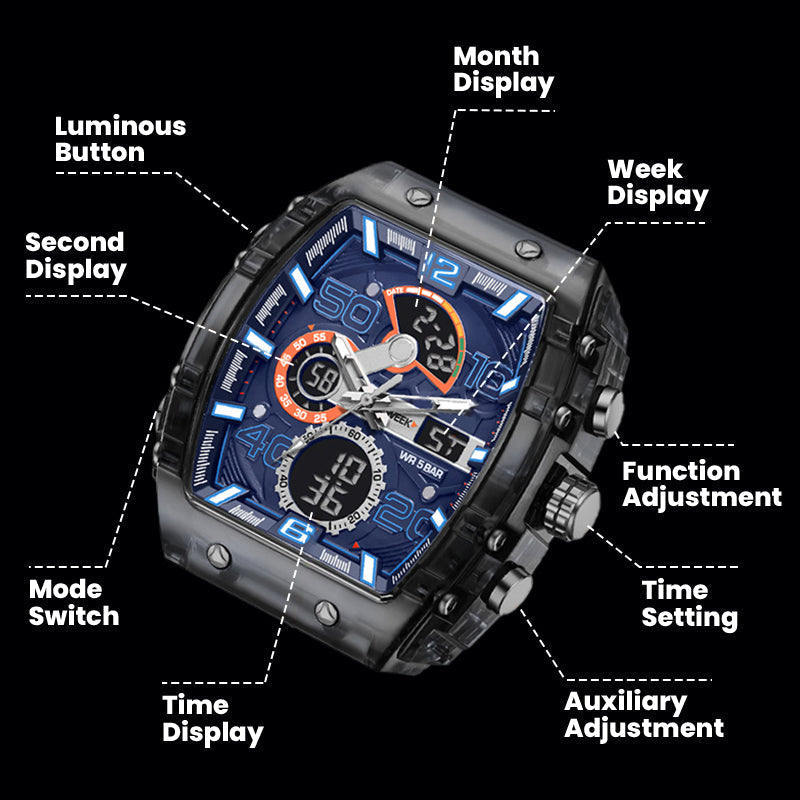 🎁Hot sale 50 % OFF⏳Multi-Function Sport & Casual Digital Watch