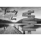 ❣️DIY Your Family Names❣️ Premium Canvas Poster -River Pier A Little Whole Lot of Love