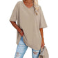 💥Last Day Special Sale 49% OFF👚Women's Summer Half Sleeve Casual Loose Fit Cotton Tunic T-shirt