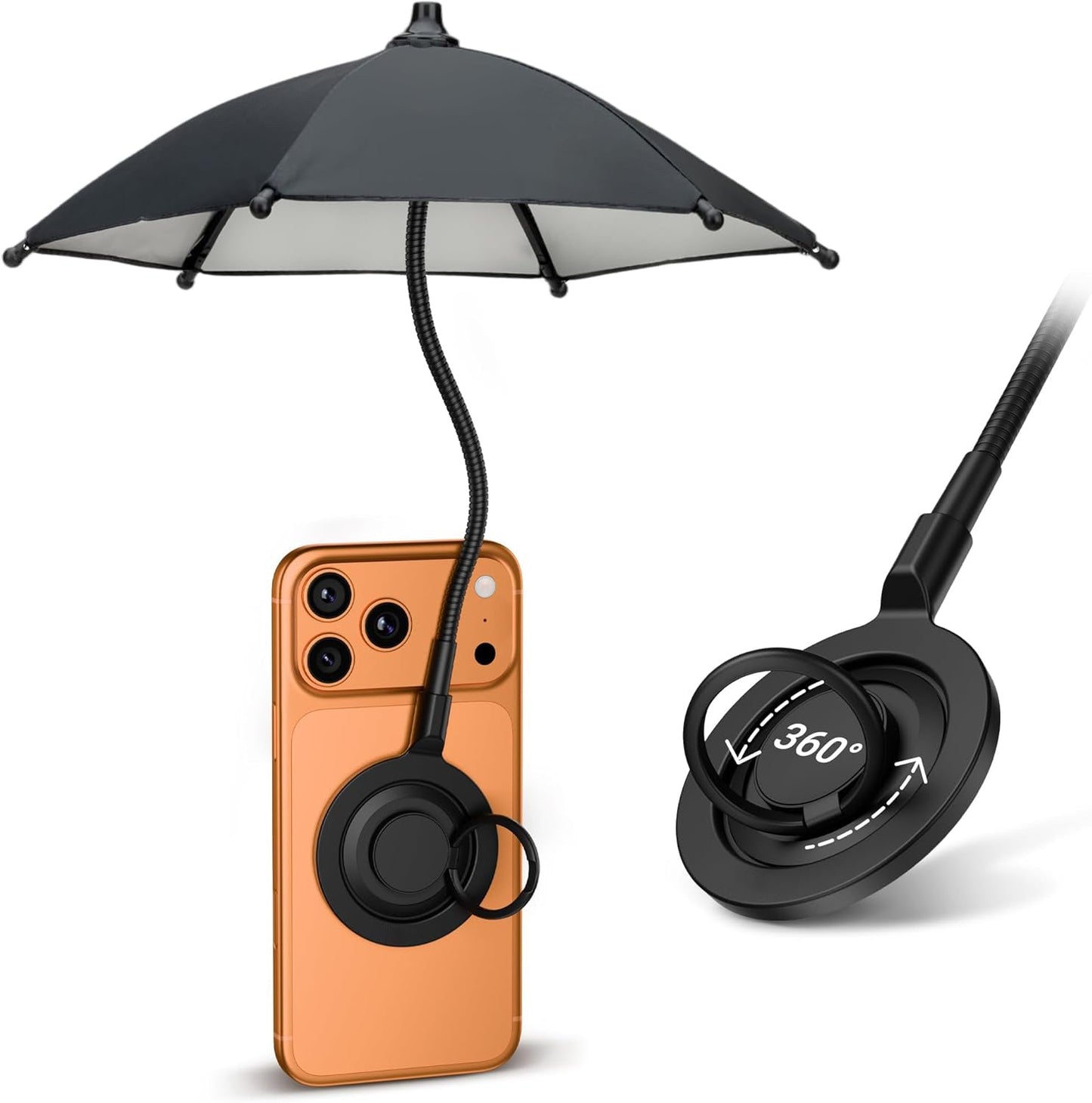 🌸LAST DAY SPECIAL PRICE!!🌸Magnetic Phone Sun Shade Umbrella – Adjustable Anti-Glare Screen Shield