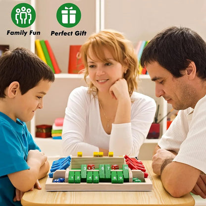 🎁Last Day Sale 70% OFF!!🎄🎁50K+ SOLD! Almost Gone✨SHUT THE BOX-WOODEN DICE BOARD GAME
